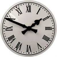 Chester Outdoor Clock Service white dial